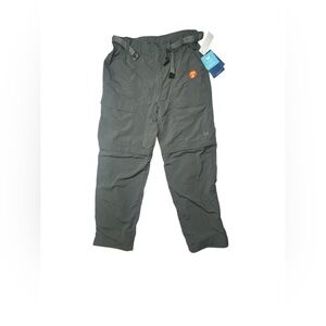 Men's Outdoor Adventure Pants - Dark Green white sierra
